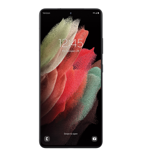 Samsung Galaxy S21 Ultra Black 5G Android smartphone 5G from Victra Verizon at a Victra Verizon Store Near Me