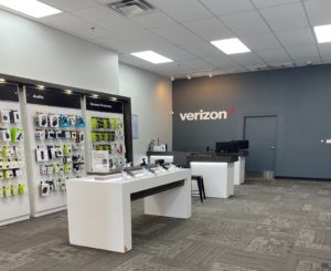 Interior of Victra Verizon Authorized Retail Store in Yuma Ave 8, AZ.